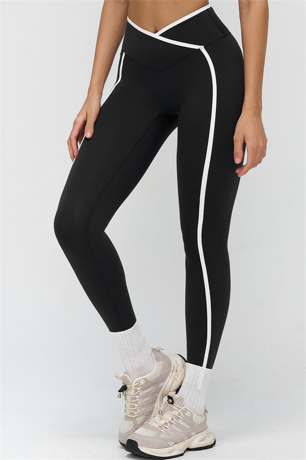 Fitglutes Activewear Crave Contrast Sports Bra and Leggings 2-piece set, black and white workout gymwear, athletic apparel for women