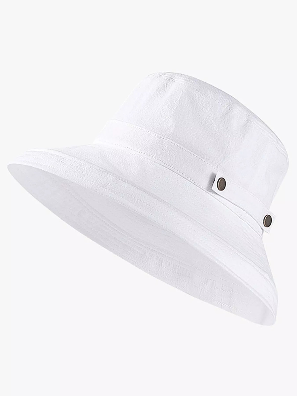 Breathable cotton wide brim sun hat with summer beach style, featuring a classic design from Plush Fashion Hub.