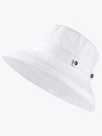 Trendsi classic cotton wide brim sun hat with breathable fabric, perfect for summer beach outings and sun protection.