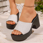 Shopimist open toe block heel sandals with stylish design and comfortable chunky heel, perfect for casual and dressy occasions.