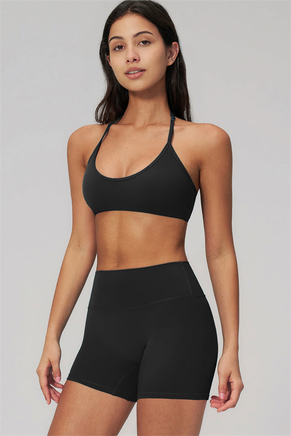 Fitglutes Activewear Rapture Sports Bra and Shorts 2-piece set, featuring a matching gymwear workout clothes ensemble for active fitness.