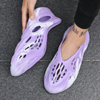 Trendsi hollow-out flat sandals with open toe design and cut-out details, stylish footwear for casual summer wear.