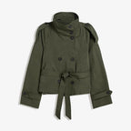 Women’s Lace-Up Waist Trench Coat