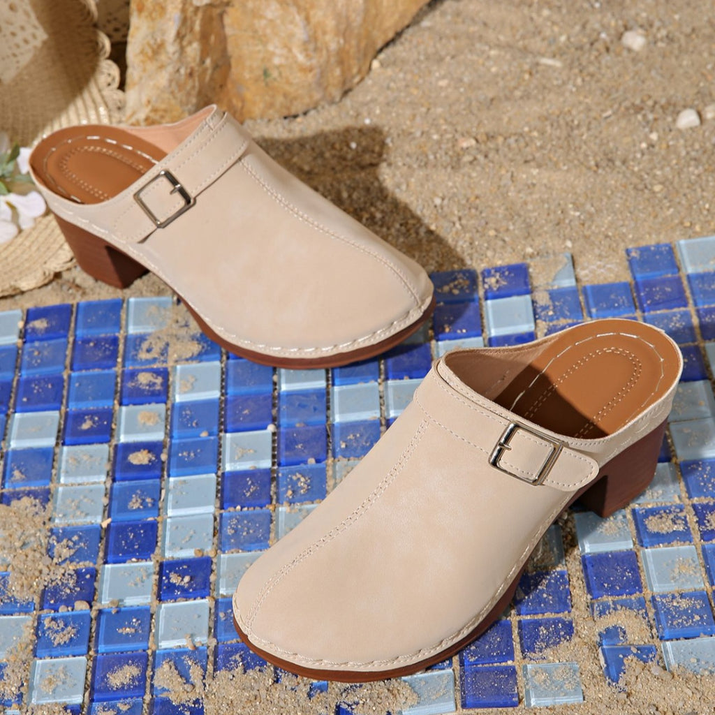 Women's round toe platform slip-on comfort shoes by Trendsi, lightweight daily footwear with a stylish, easy-to-wear design.