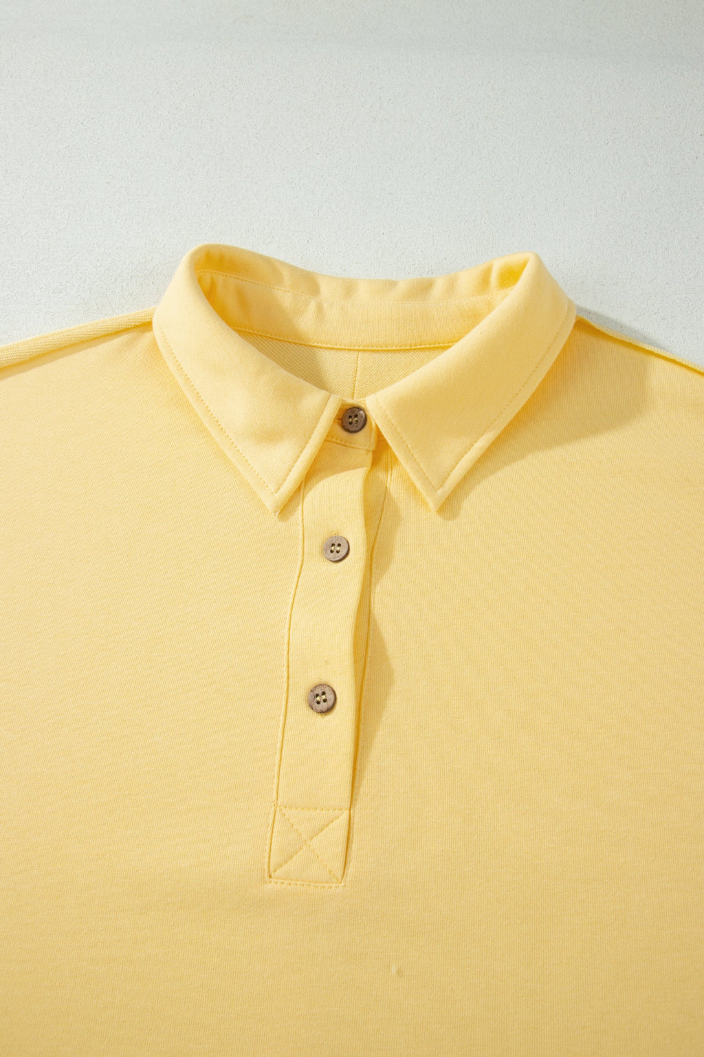 Plus size navy blue polo plus tee from Threaded Pear, comfortable loungewear with a classic solid color design.
