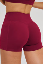 Fitglutes Activewear sports bra, zip jacket, and shorts 3-piece set for workout and gym activities.