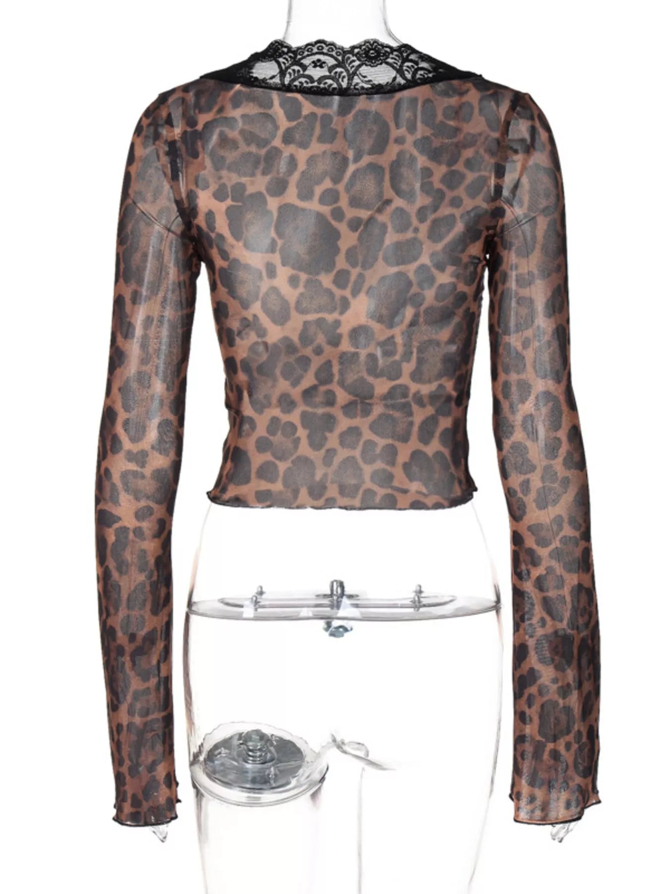 Shopimist lace detail long sleeve top featuring elegant lace accents and a fitted silhouette, perfect for stylish casual wear.