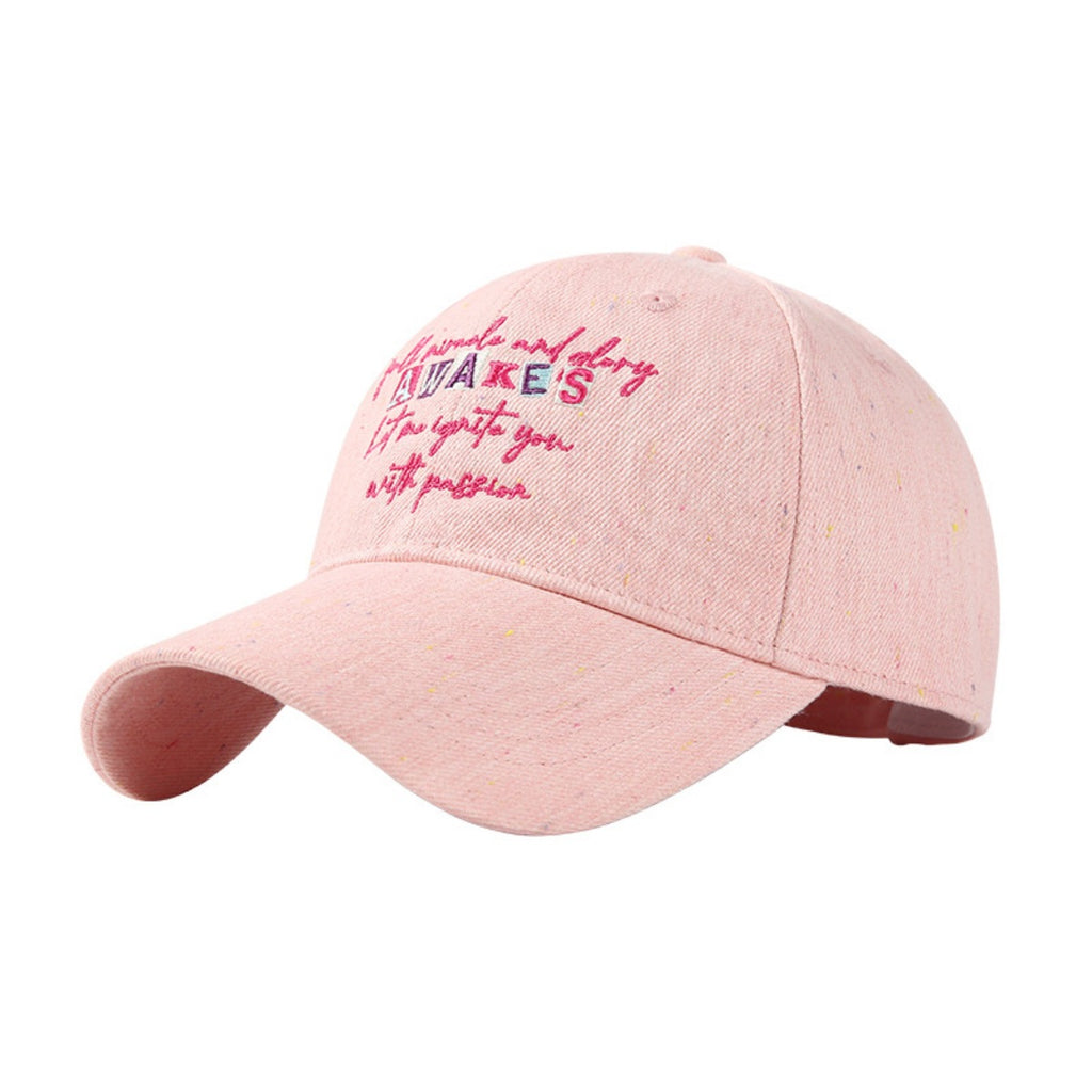 Embroidered cotton baseball cap by Trendsi, stylish athletic hat with detailed embroidery and classic curved brim.