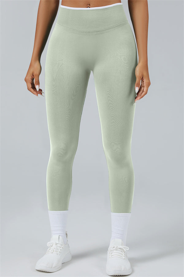 Fitglutes Activewear long sleeve crop top and matching leggings 2-piece set for workout and gym activities.