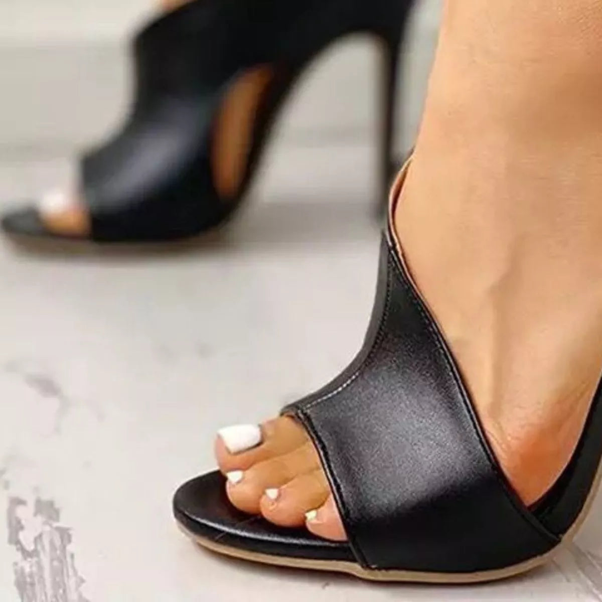 Shopimist open toe stiletto sandals with sleek design and high heels, perfect for stylish summer or evening wear.
