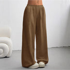 Light gray FitiqueFit minimalist straight-leg drawstring sweatpants with side pockets, casualwear, available in multiple colors and sizes S–2XL.