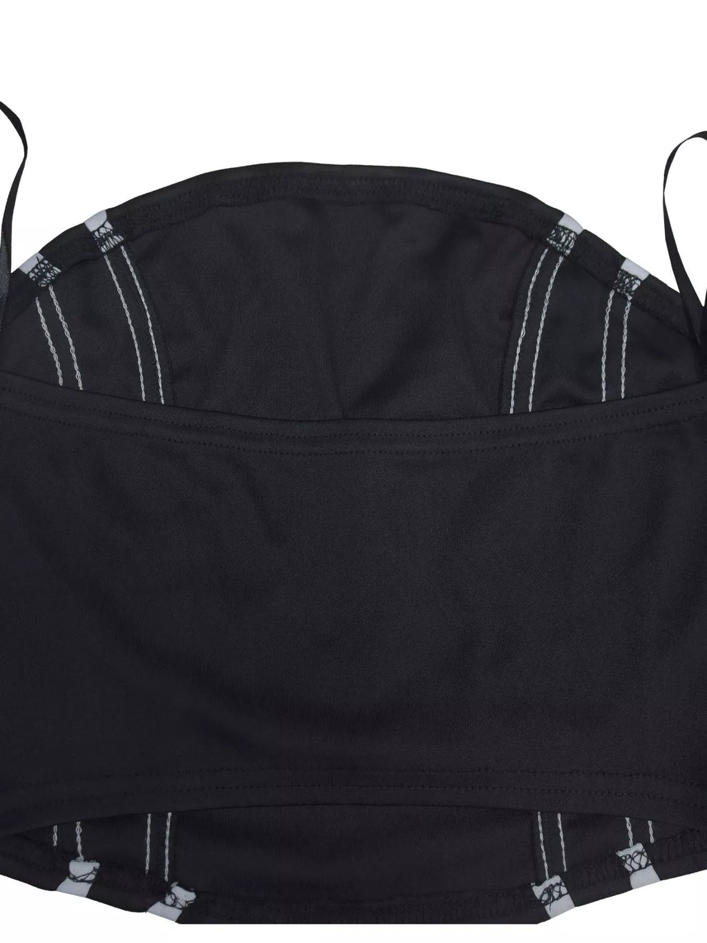 Trendsi sleeveless tube top and wide-leg pants set, featuring a fitted tube top and flowing wide-leg pants in a stylish design.