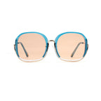 Large half frame UV400 sunglasses by FitiqueFit with colorful fashion shades and stylish eyeWear design.