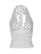 Polka Dot Halter Neck Cami