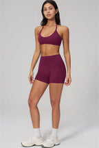 Fitglutes Activewear Rapture sports bra and shorts 2-piece set, gymwear and workout clothes, shown in a stylish athletic design.