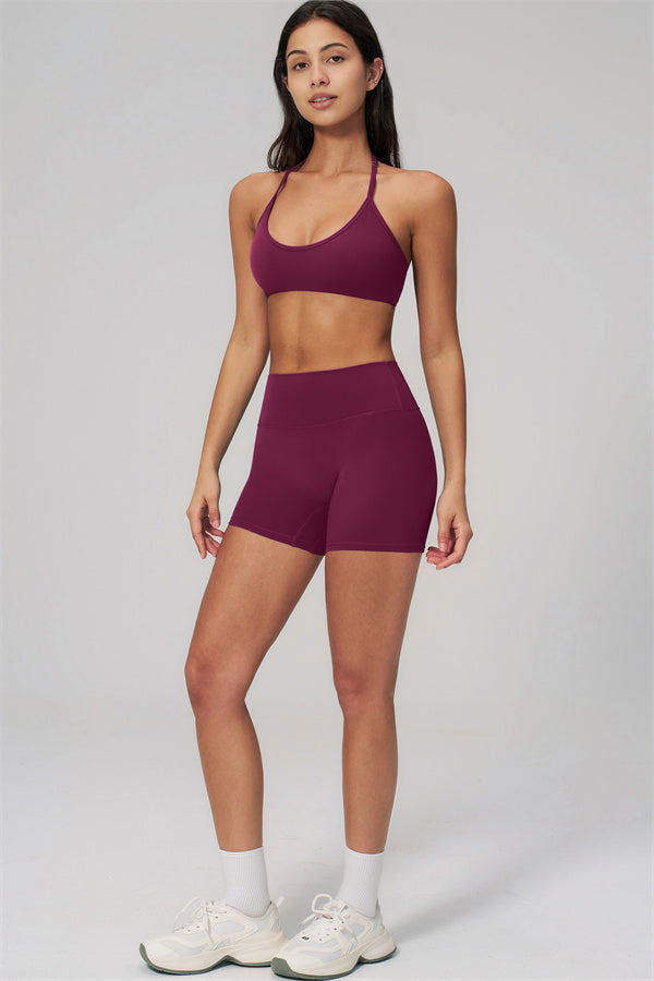 Fitglutes Activewear Rapture sports bra and shorts 2-piece set, gymwear and workout clothes, shown in a stylish athletic design.