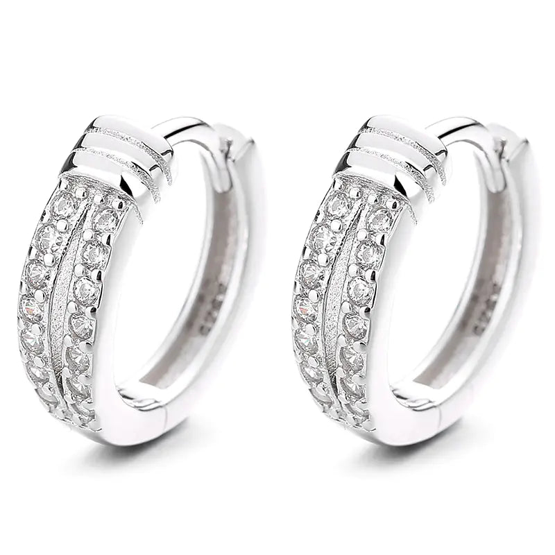 925 silver knot diamond earrings with a stylish, unique design featuring sparkling diamonds and intricate silver craftsmanship.