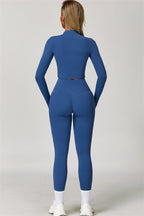 Fitglutes Activewear Eloise 3-piece set with sports bra, leggings, and matching jacket for gym and workout sessions.