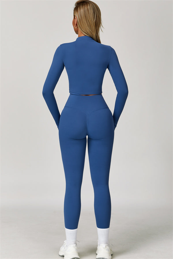 Fitglutes Activewear Eloise 3-piece set with sports bra, leggings, and matching jacket for gym and workout sessions.