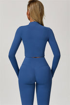 Fitglutes Activewear Eloise Jacket, sports bra, and leggings matching set, designed for gym and workout activities.
