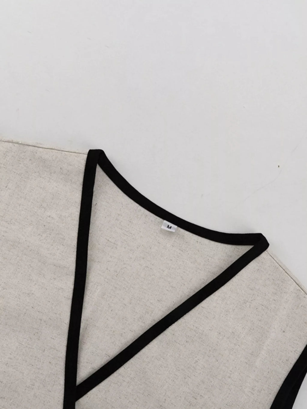 Contrast trim vest and skirt set by Shopimist, featuring a stylish coordinated outfit with bold trim details and modern design.