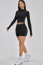 Fitglutes Activewear The Unbound Jacket and Shorts 2-Piece Set, stylish gymwear with matching jacket and shorts for workout comfort.