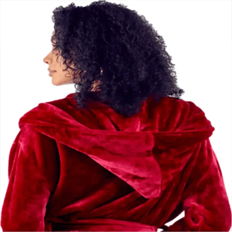 Women’s Plush Hooded Robe - Spa-Worthy Comfort at Home - Plush Fashion Hub