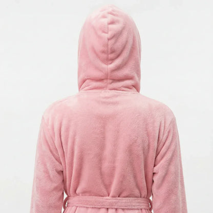 Women’s Plush Hooded Robe - Spa-Worthy Comfort at Home - Plush Fashion Hub
