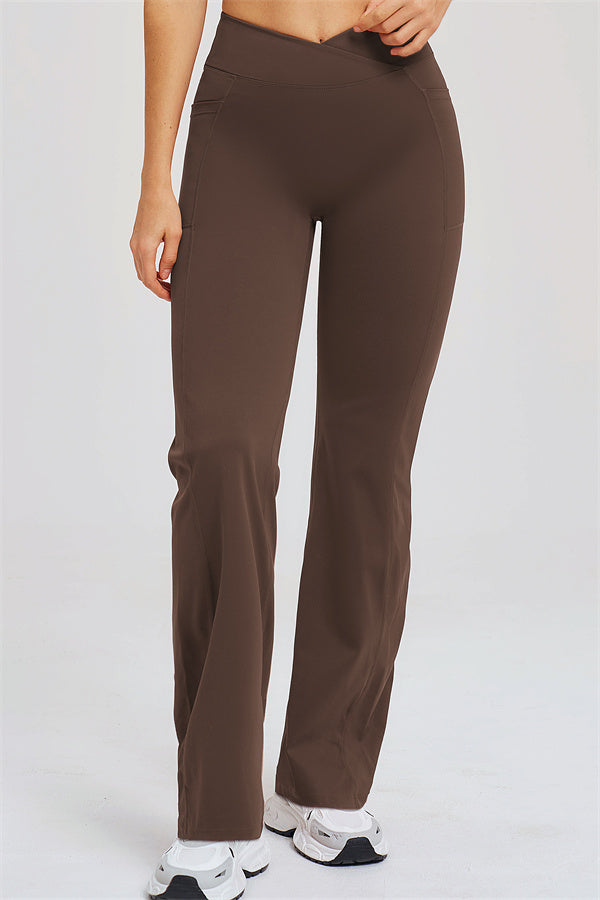 Fitglutes Activewear two-piece set with sizzle T-shirt and flared leggings, stylish gymwear for workout and active lifestyle.