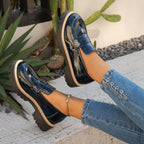 Shopimist round toe platform loafers with sleek design and sturdy sole, perfect for stylish casual or office wear.