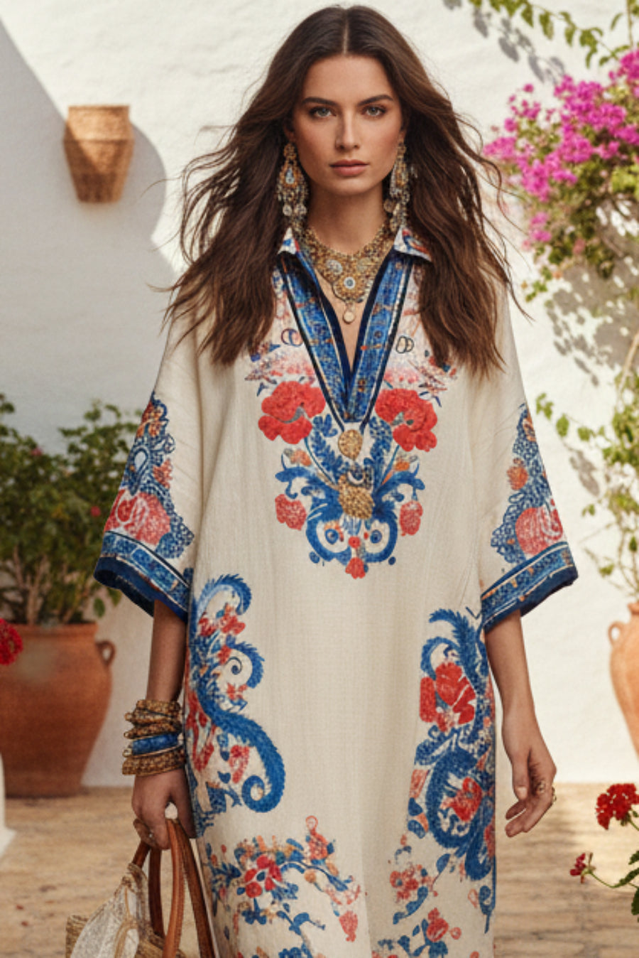 Elegant V-neck casual dress by Plush Fashion Hub featuring waist trimming and ruffle details, perfect for stylish everyday wear.