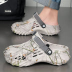 Men's round toe sandals by Trendsi, stylish footwear with open-toe design and comfortable straps, ideal for casual wear.