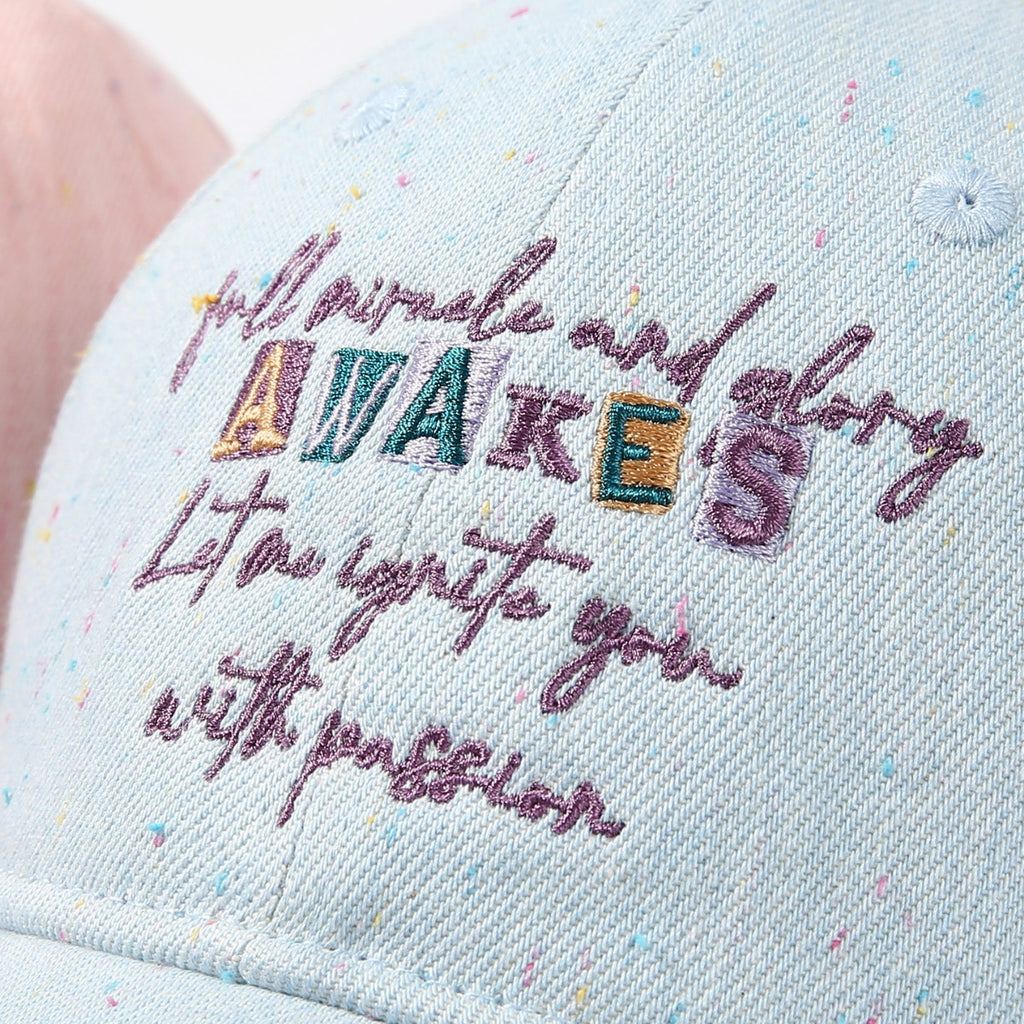 Embroidered cotton baseball cap by Trendsi, stylish athletic hat with detailed embroidery and breathable fabric.