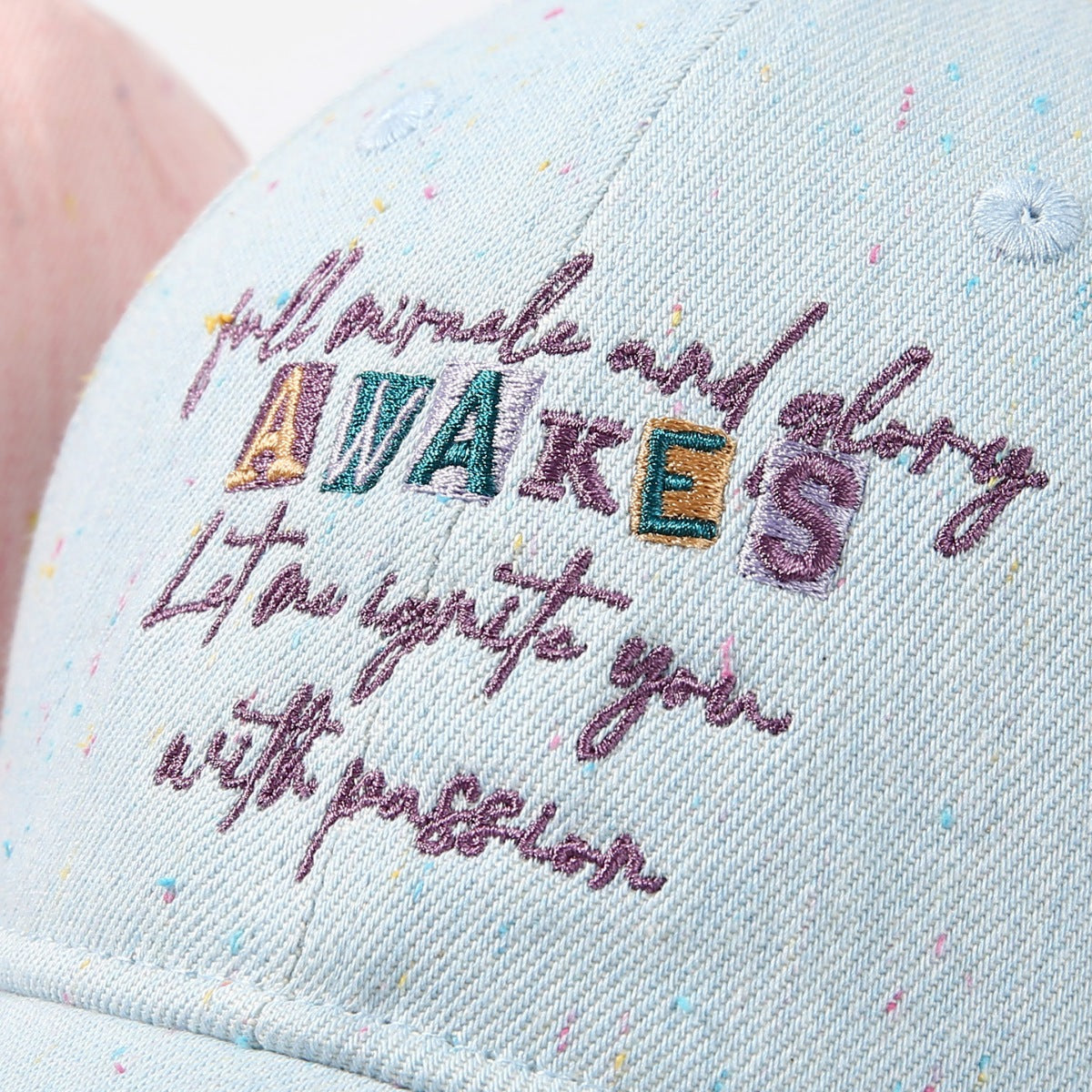 Embroidered cotton baseball cap by Trendsi, stylish athletic hat with detailed embroidery and breathable fabric.