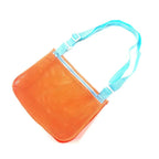 Perfecsy mesh beach toy bag with seashell design, kids' shell storage bag for sand toys, swimming accessories, suitable for boys and girls.