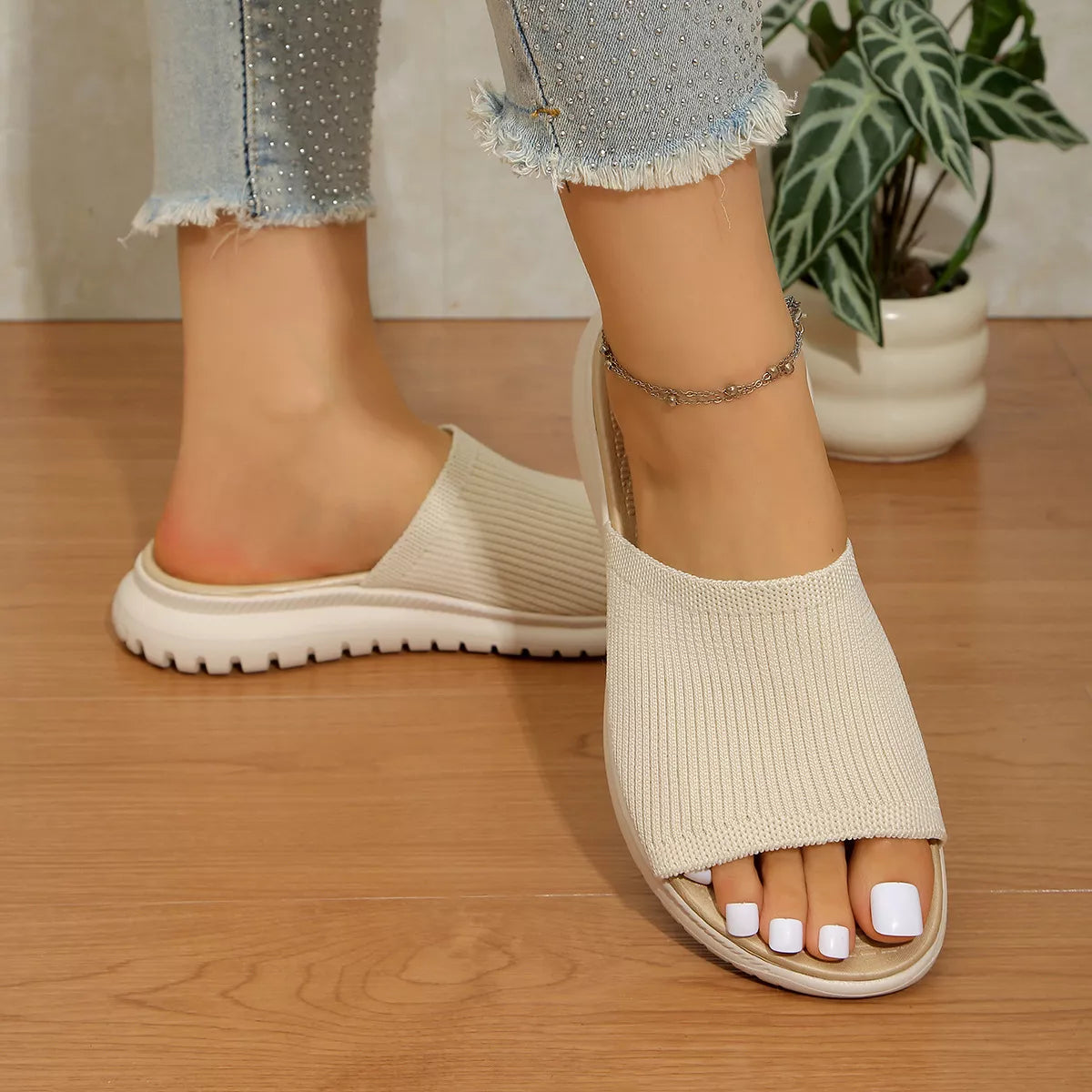 Open toe breathable sandals by Shopimist featuring comfortable straps and casual summer style.