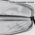 Plush Fashion Hub 13-15.6 inch laptop bag with shoulder strap, black carrying case for business, school, or leisure use