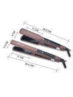 Trendsi 2-in-1 professional hair straightener and curling iron with dual plates for sleek straight and curled hair styling.