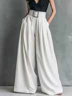 High-Waisted Wide-Leg Pants