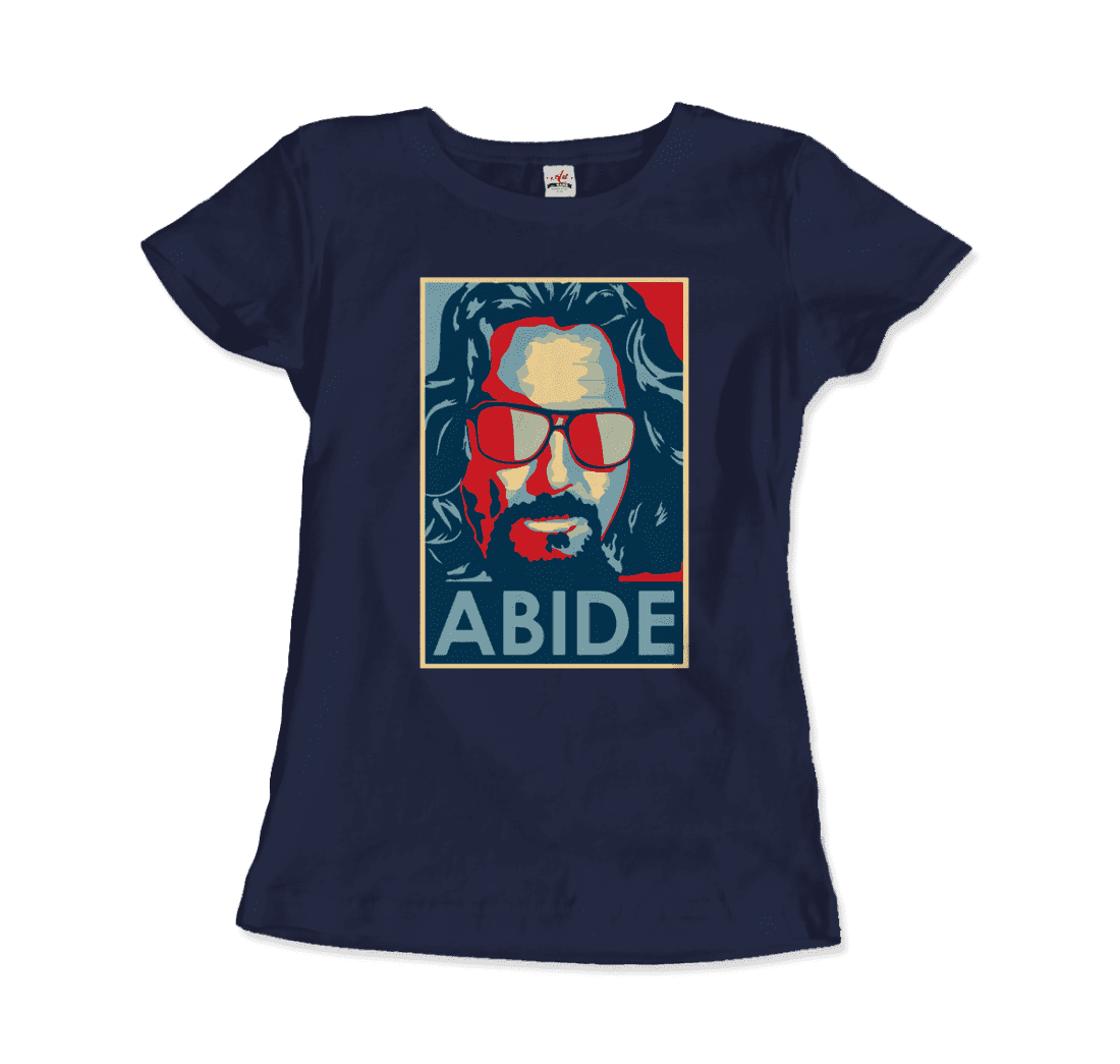 Big Lebowski Abide Hope Style t-shirt featuring artwork inspired by the film, showcasing a casual graphic design.