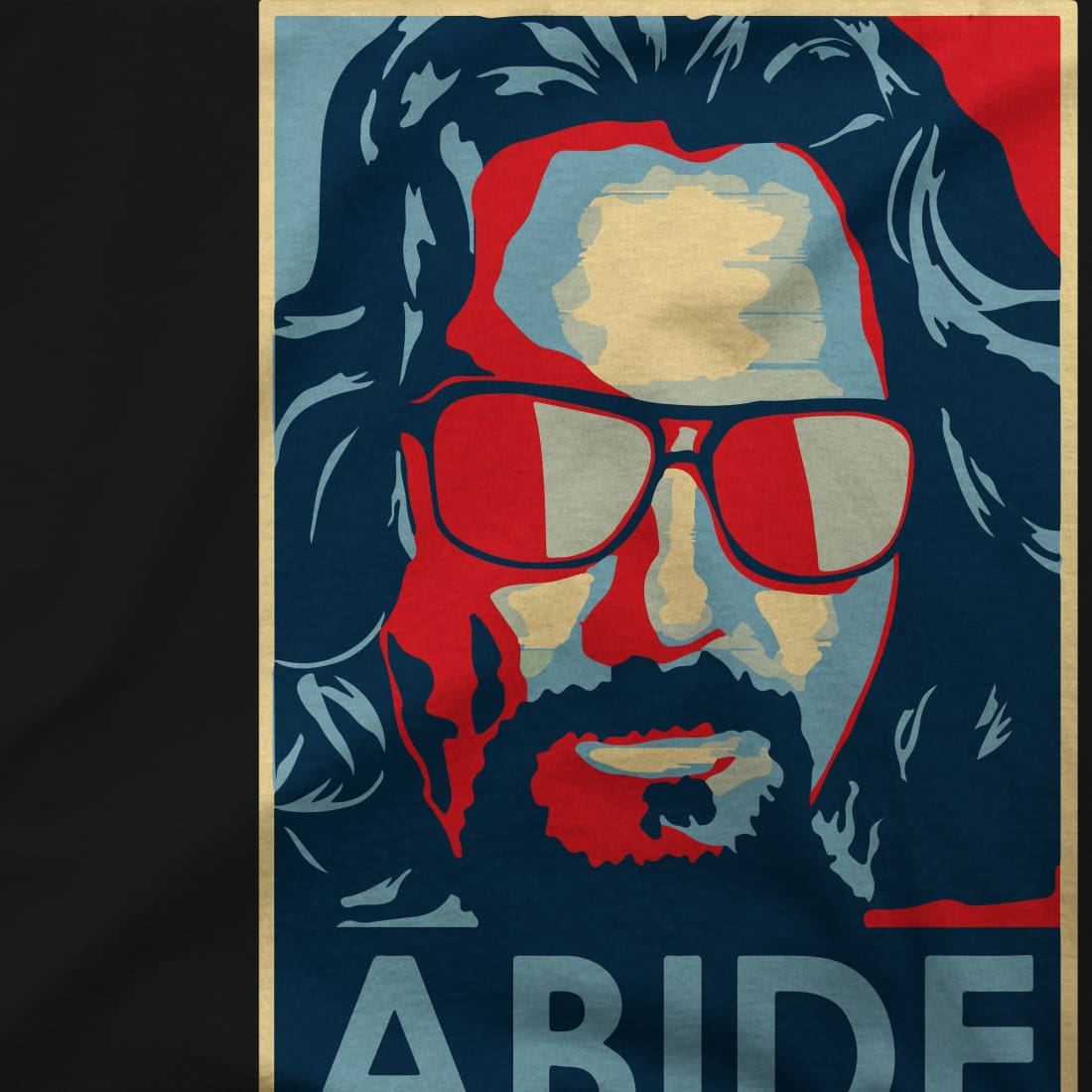 Big Lebowski Abide Hope Style T-shirt by Art-O-Rama Shop showing a graphic design with movie-themed text and artwork.
