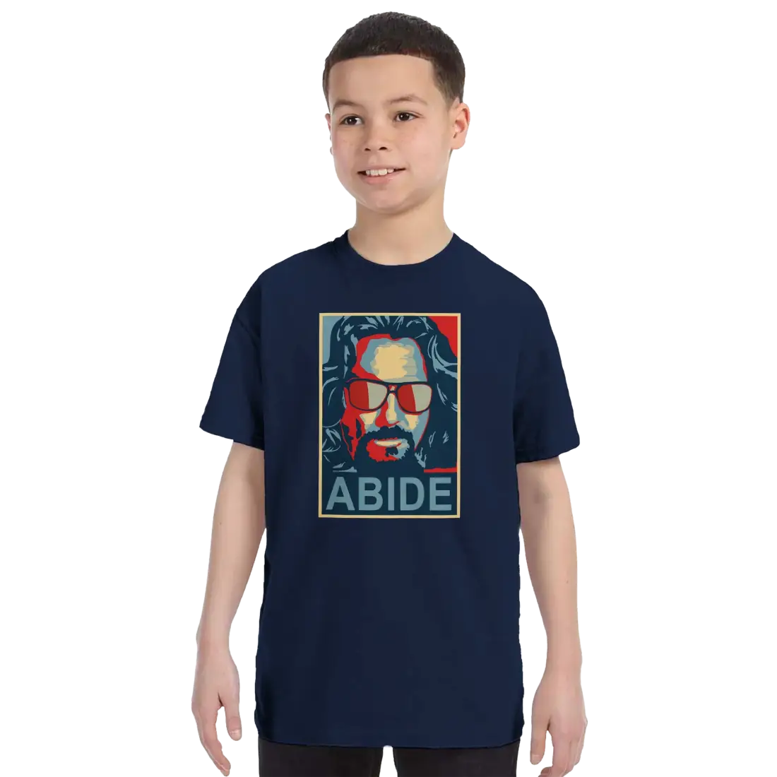 Big Lebowski Abide Hope style T-shirt from Art-O-Rama Shop featuring movie-inspired design and casual fit.