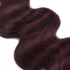 Burgundy Body Wave 100% Human Hair Bundles Private Label