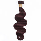Burgundy Body Wave 100% Human Hair Bundles Private Label