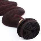 Burgundy Body Wave 100% Human Hair Bundles Private Label