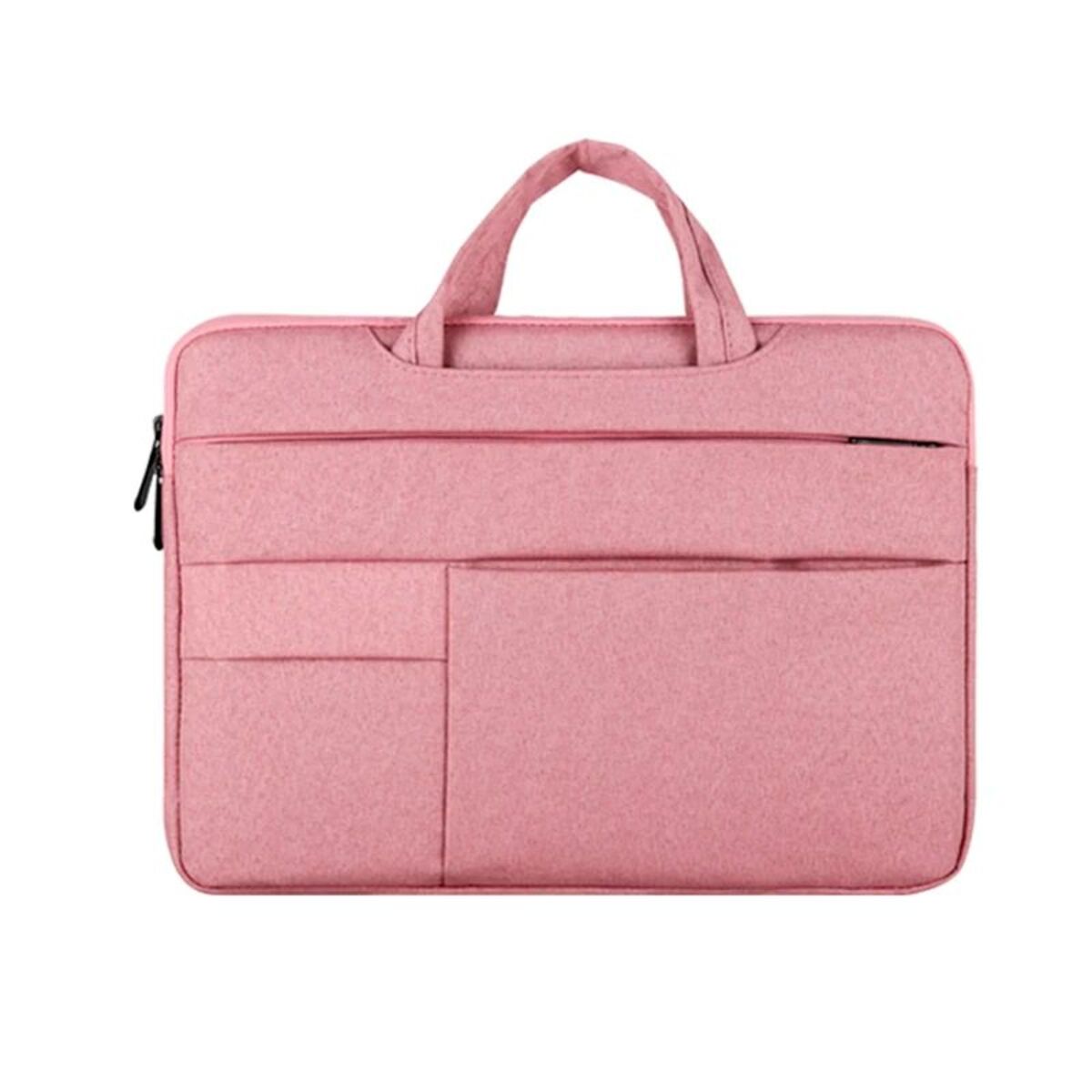 Plush Fashion Hub 13-15.6 inch laptop bag with shoulder strap, carrying case, briefcase style for business, school, or leisure use.