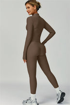 Fitglutes Activewear 3-piece set includes sports bra, jacket, and leggings designed for workout and gym activities.