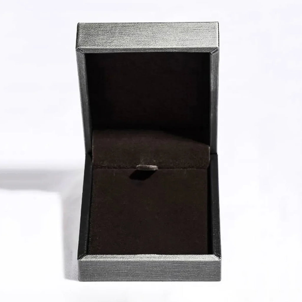 Sterling silver necklace with 3.5 carat moissanite gemstone, elegant jewelry piece from Shopimist.