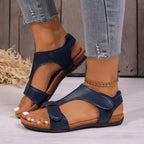 Open toe flats sandals by Shopimist featuring sleek straps and a comfortable flat sole for casual summer wear.