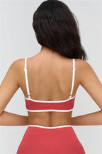 Fitglutes Activewear sports bra and leggings 2-piece set featuring contrast design, ideal for gym and workout sessions.